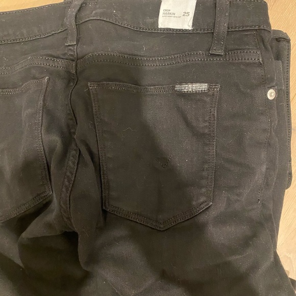 Hudson Black Crop Harkin Jeans. - Picture 4 of 4
